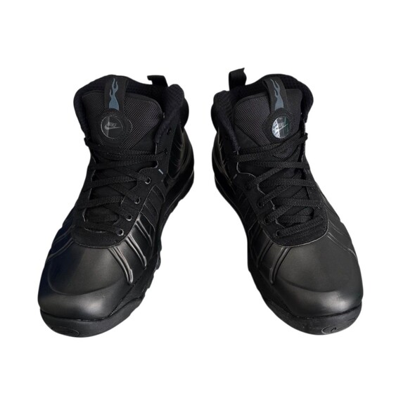 Nike Air Bakin Posite Shoes Mens Size 10 Triple Black Sneaker Boot 618056 001